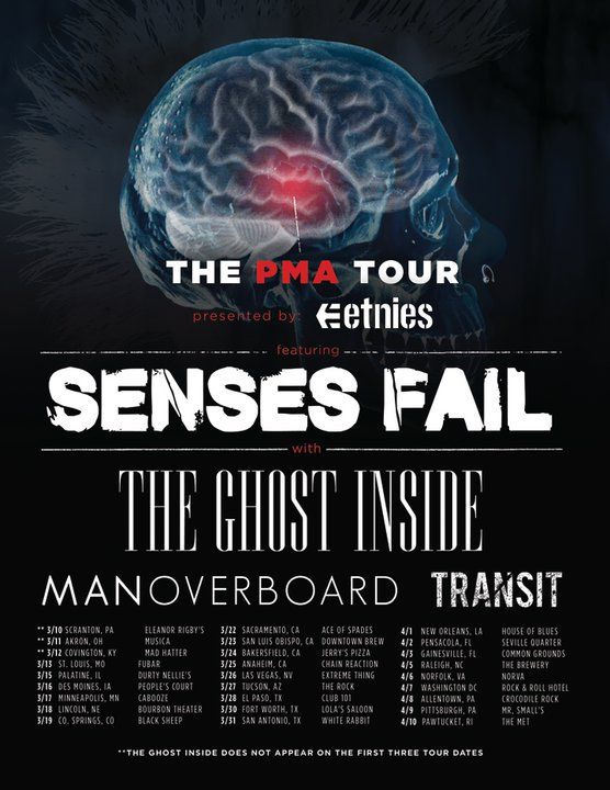 The PMA Tour feat Senses Fail – REVIEW