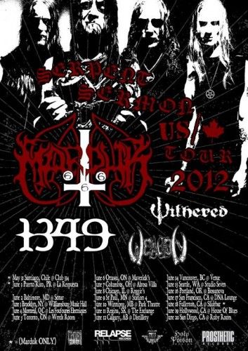 Serpent Sermon Tour 2012 feat Marduk – REVIEW