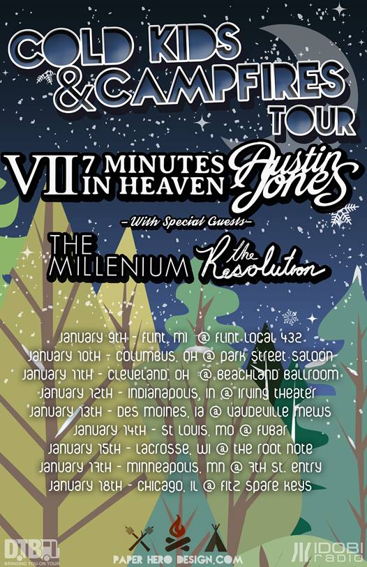 7 Minutes In Heaven + Austin Jones’ “Cold Kids & Campfires Tour” – Ticket Giveaway