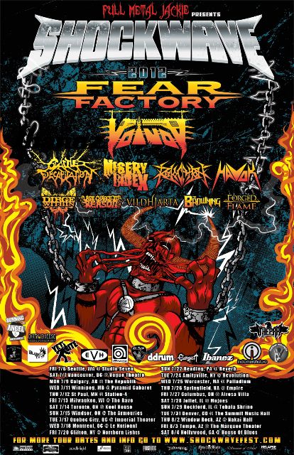 Enter to Win Tickets to Shockwave Festival 2012 feat Fear Factory