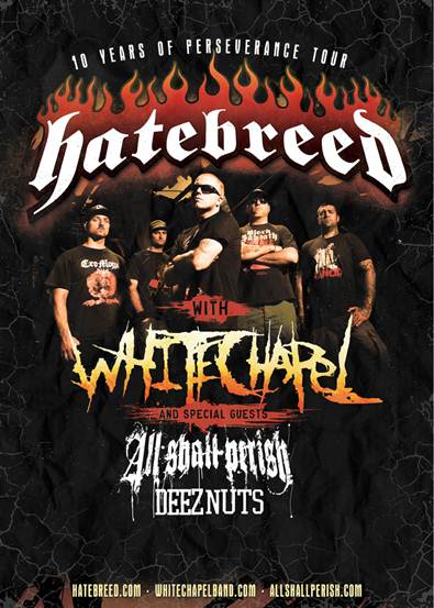 Hatebreed’s 10 Years of Perseverance Tour – TOUR REVIEW