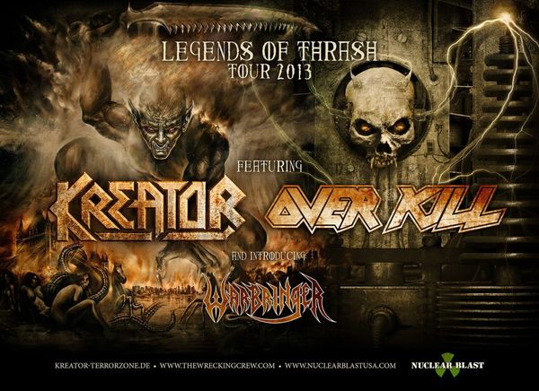 Legends of Thrash Tour 2013 featuring Kreator and Overkill – REVIEW