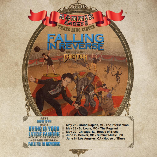 Ronnie Radke’s Three Ring Circus feat. Falling In Reverse – Ticket Giveaway