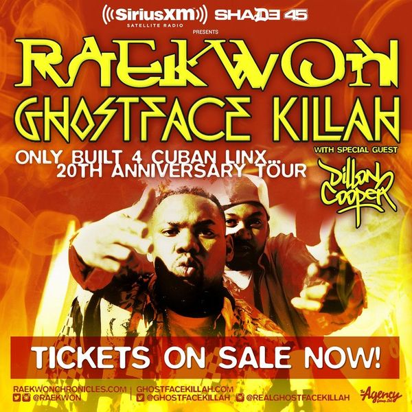 Raekwon + Ghostface Killah’s “Only Built 4 Cuban Linx 20th Anniversary Tour” – Ticket Giveaway