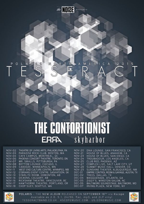 TesseracT’s “Polaris North American 2015 Tour” – Ticket Giveaway