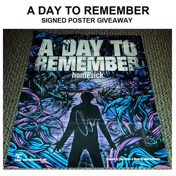 A Day To Remember Signed Poster – Giveaway