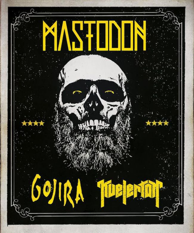 Mastodon Tour With Gojira and Kvelertak - poster