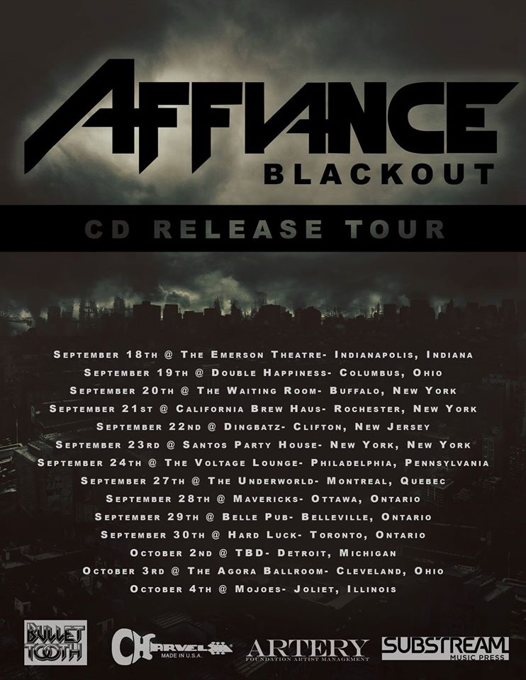 Affiance CD Release Tour - poster