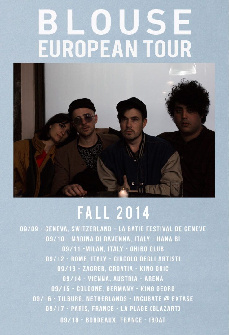 Blouse Fall EU Tour 2014-poster