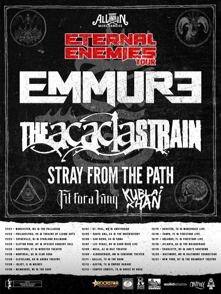 Eternal Enemies Tour - poster