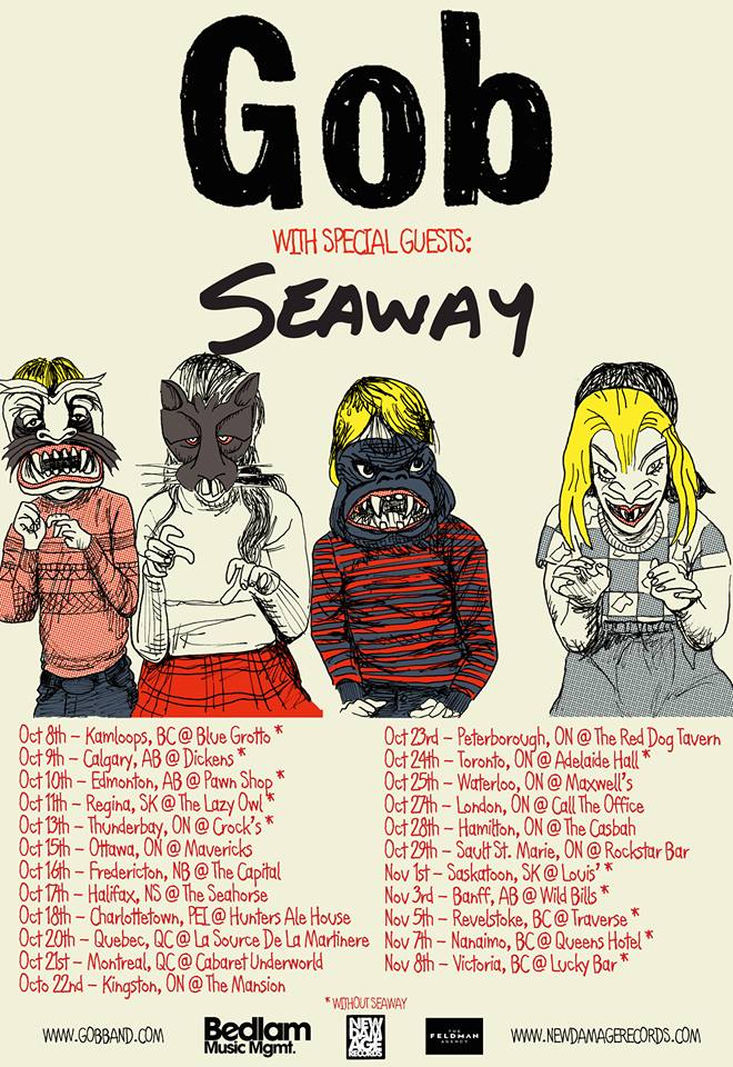 Gob Fall 2014 Canadian Tour - poster