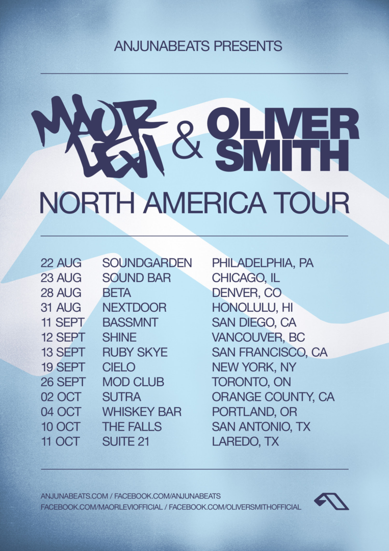 Maor Levi North American Tour 2014 - poster