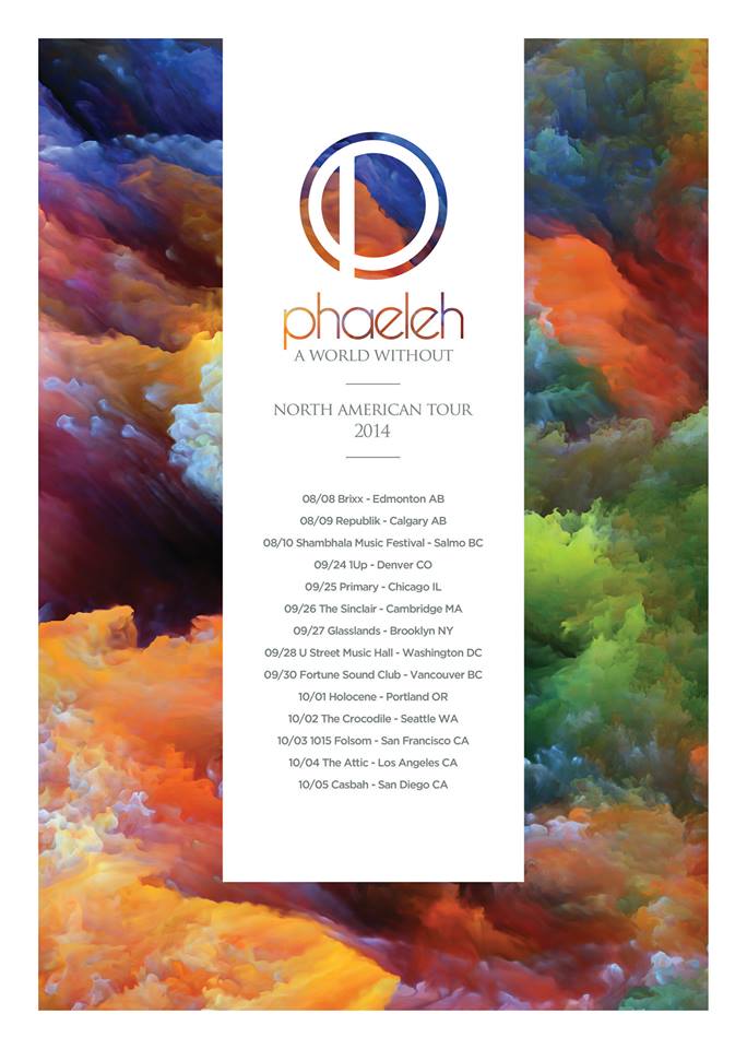 Phaeleh North American Tour 2014 - poster