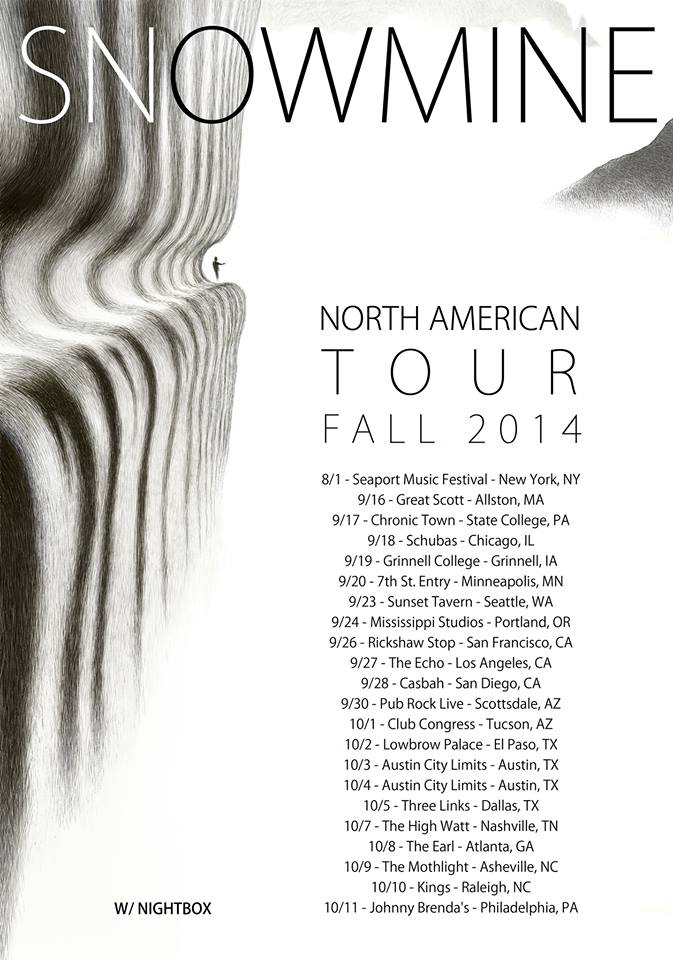 Snowmine Fall Tour 2014 - poster