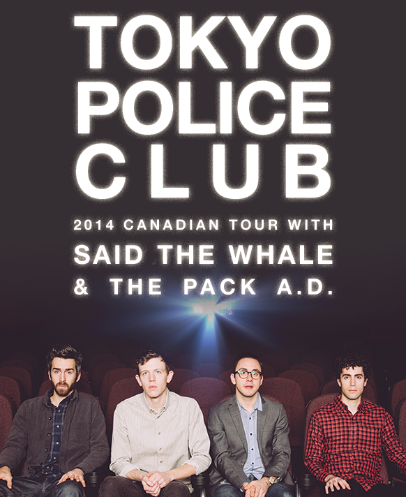 Tokyo Police Club Fall 2014 - poster