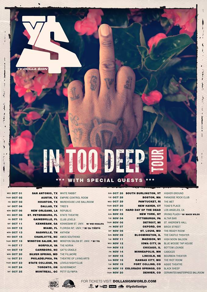 Ty Dolla $ign In Too Deep Tour - poster