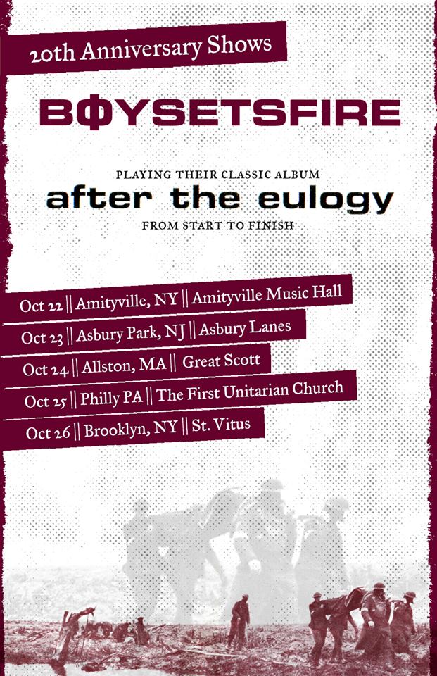 BOYSETSFIRE - After The Eulogy Tour - poster