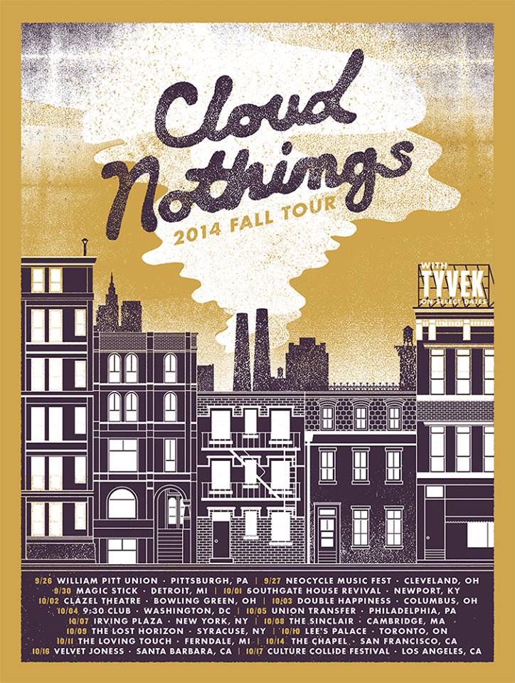 Cloud Nothings 2014 Fall Tour-poster