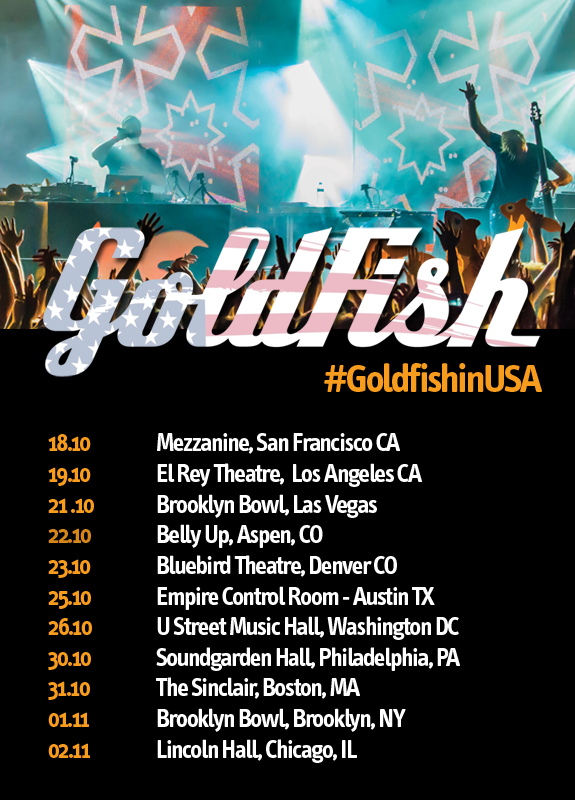 Goldfish Fall US Tour 2014 - poster