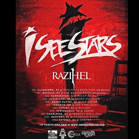 I See Stars Winter North American Tour 2014 - poster