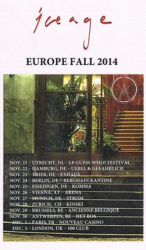 Iceage European Tour 2014 - poster
