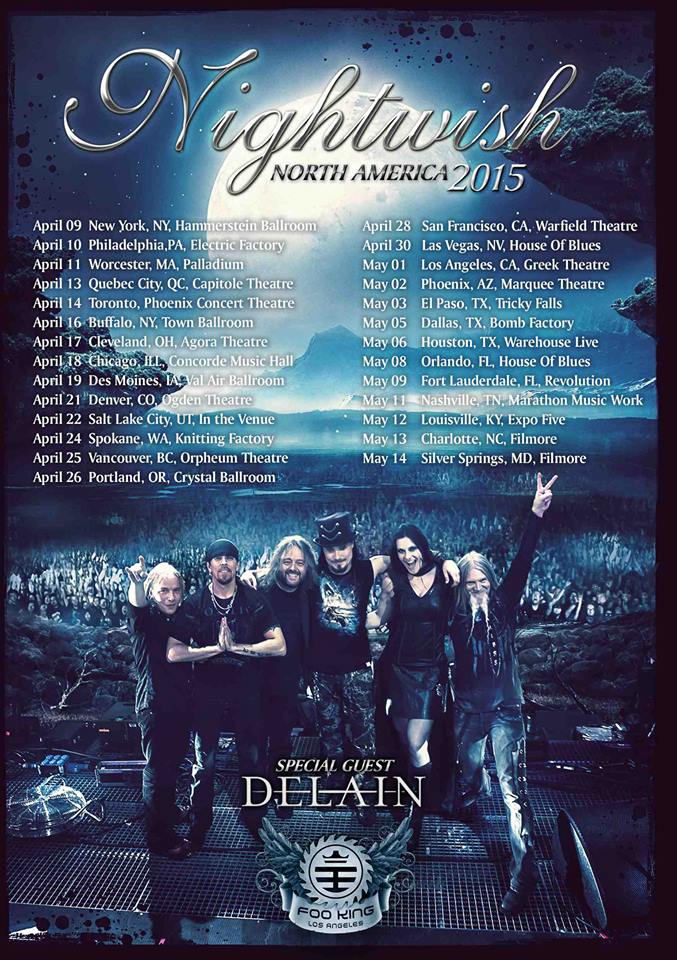 Nightwish-North-American-2015-Spring-Tour-poster