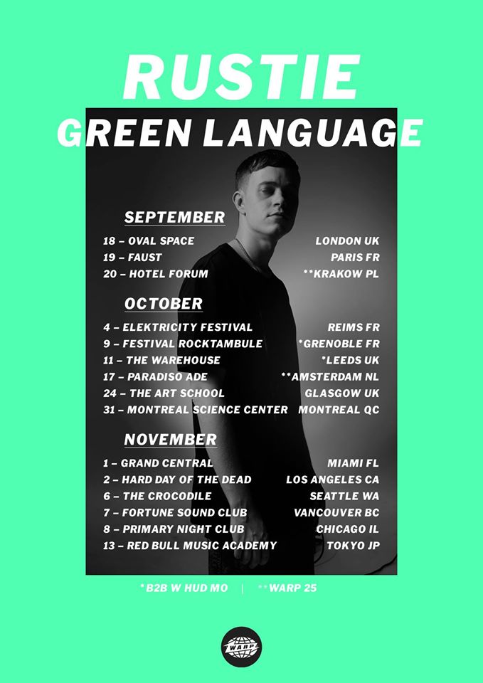 Rustie Green Language International Tour 2014 - poster