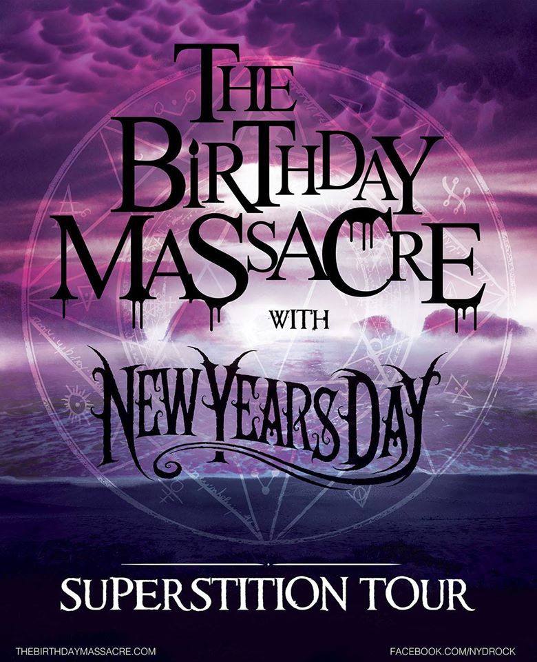 The Birthday Massacre - Superstition Tour - poster