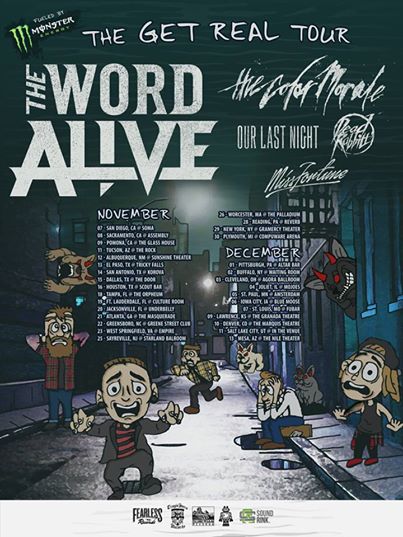 The Word Alive The Get Real Tour - poster