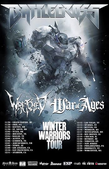 Battlecross Winter Warriors Tour 2014 - poster