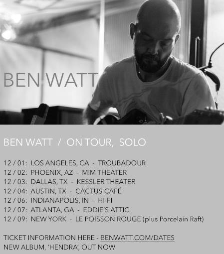 Ben Watt Solo Tour 2014