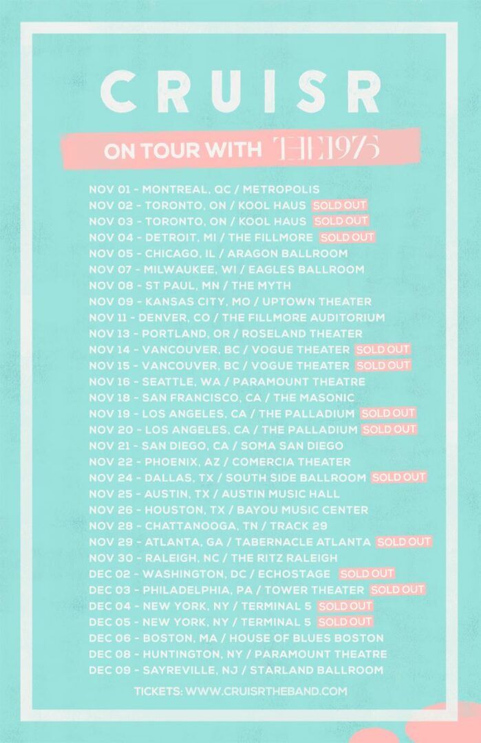 Cruisr Fall 2014 Tour-poster