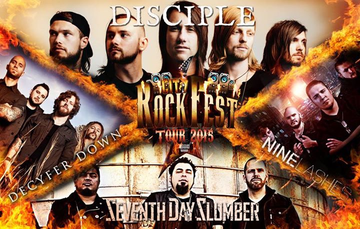 Disciple City Rockfest Tour 2015 - poster