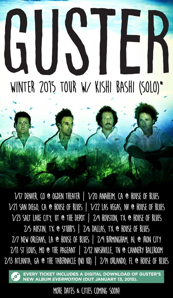 Guster - Winter 2015 Tour - poster
