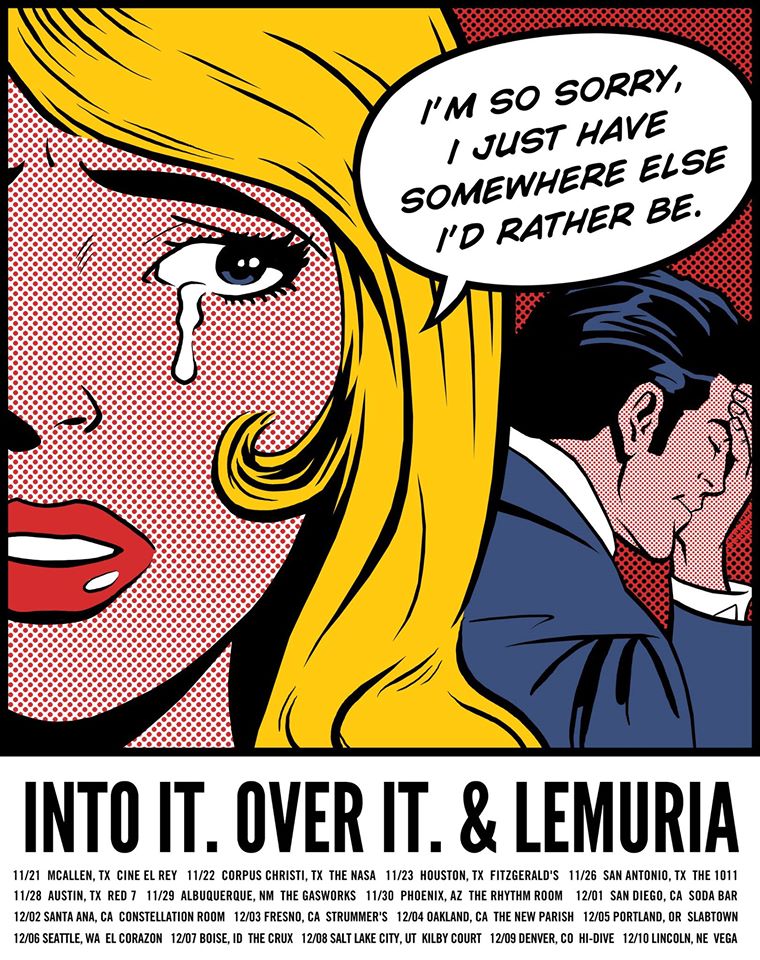 Into It Over It & Lemuria Fall Tour 2014 - poster