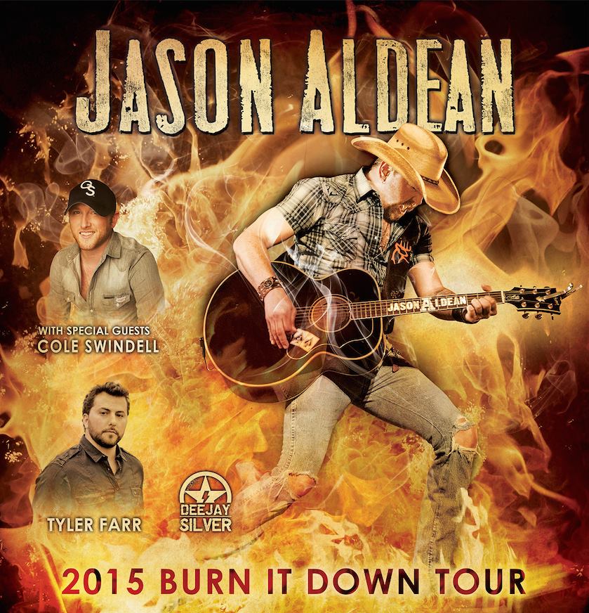 Jason Aldean - Burn It Down Tour - poster