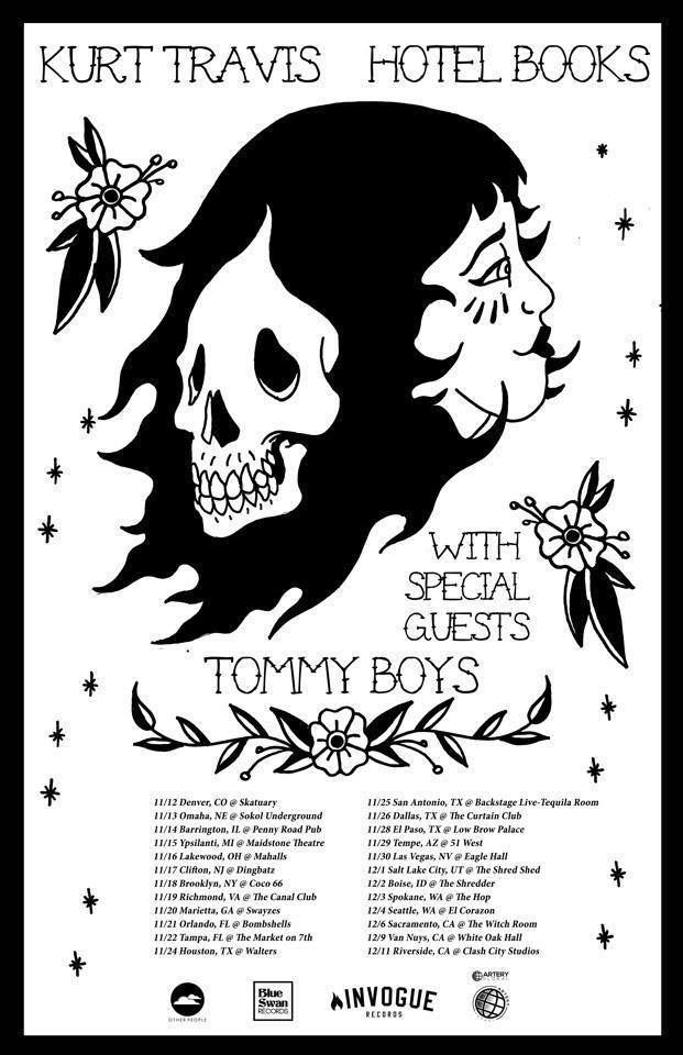 Kurt Travis and Hotel Books Fall Tour 2014 - poster