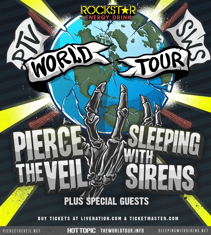 Pierce The Veil & Sleeping With Sirens - World Tour - poster