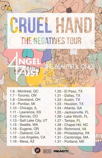 Cruel Hand - The Negatives Tour 2015 - poster