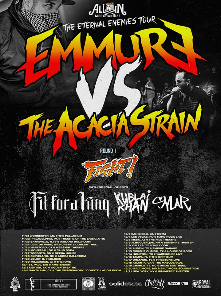 Emmure - Eternal Enemies Tour - poster