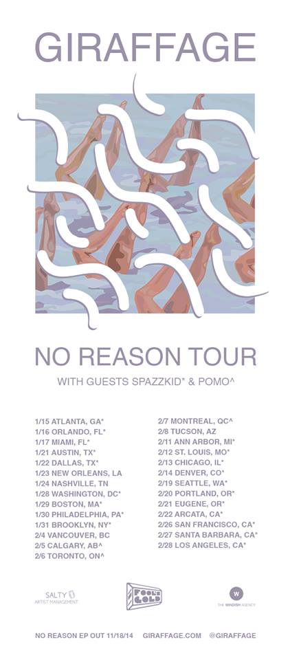 Giraffage - No Reason Tour 2015 - poster