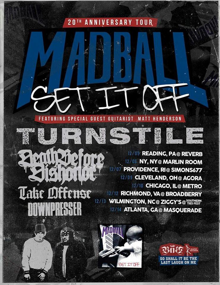 Madball - 20th Anniversary Tour - poster