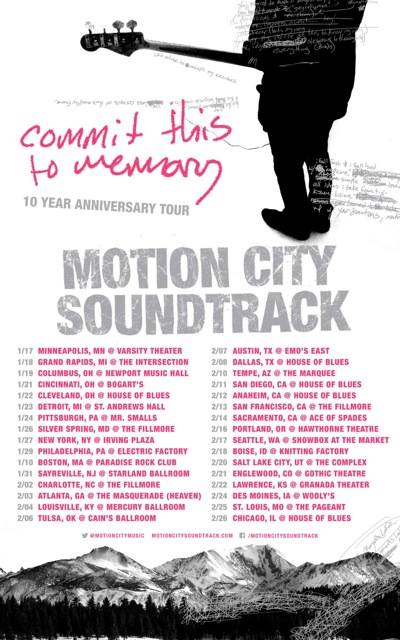 Motion City Soundtrack - Commit This To Memory Tour - poster