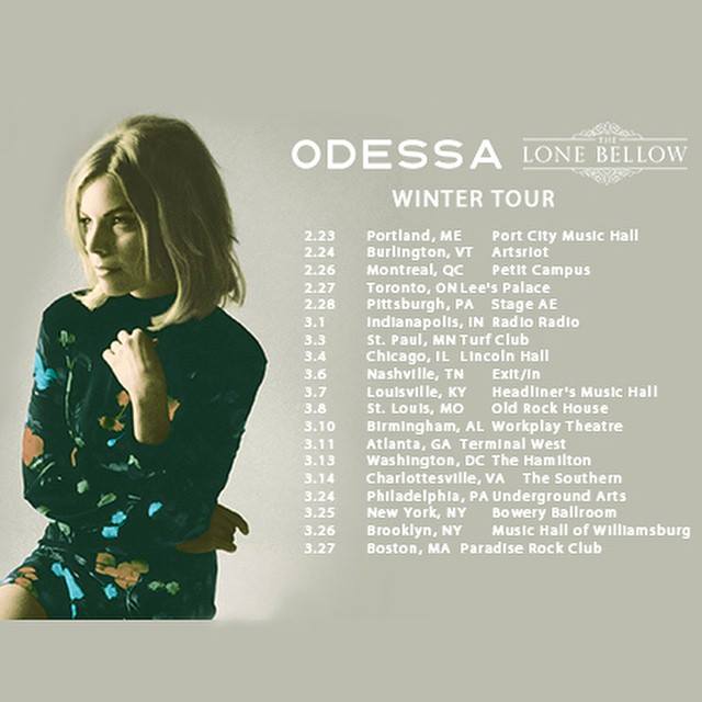 Odessa - North American Tour 2015 - poster