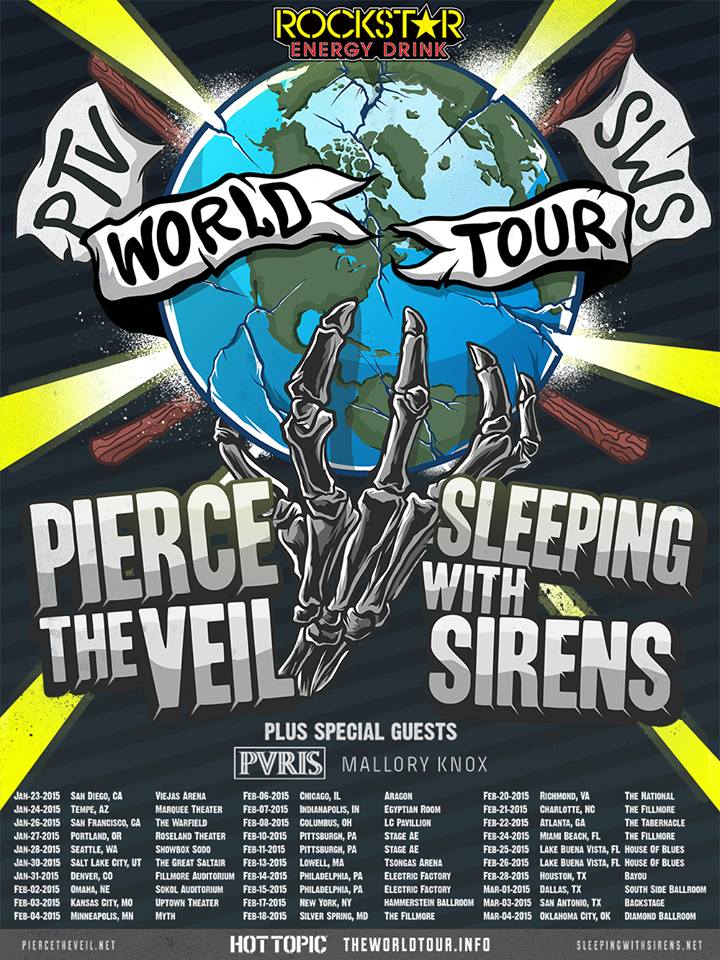 Pierce-The-Veil-Sleeping-With-Sirens-Coheadlining-Tour-poster