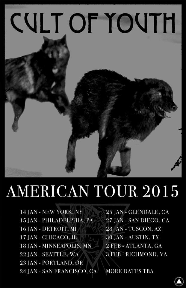 Cult of Youth - American Tour 2015 - poster
