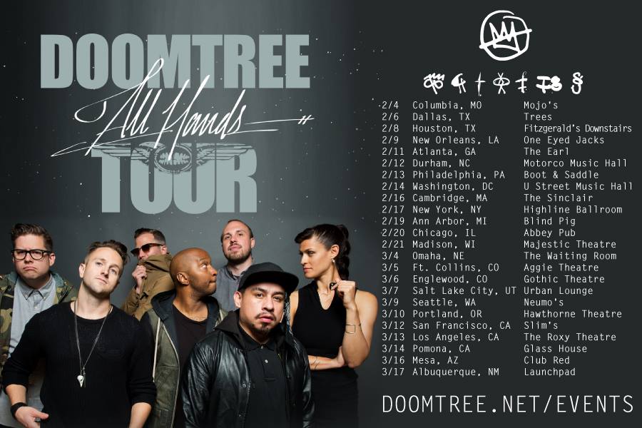 Doomtree - U.S. Winter 2015 Tour - poster
