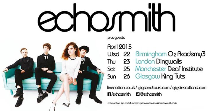 Echosmith-UK-April-Tour-poster