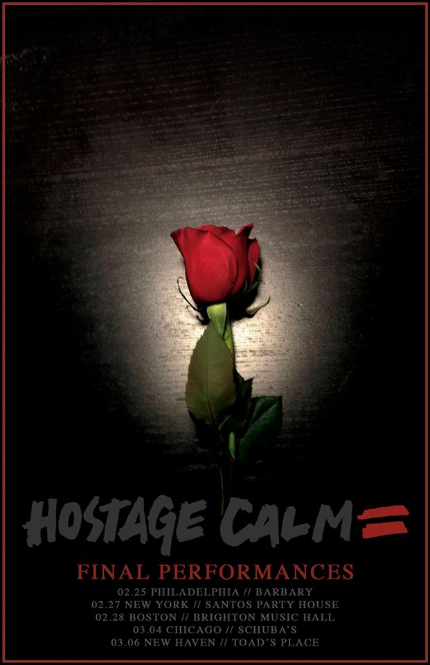 Hostage Calm - Farewell Shows - poster