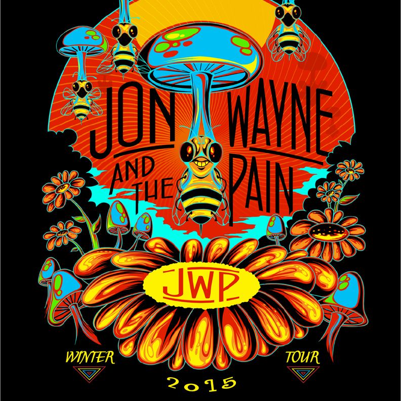 Jon Wayne and The Pain - U.S. Winter 2015 Tour - poster